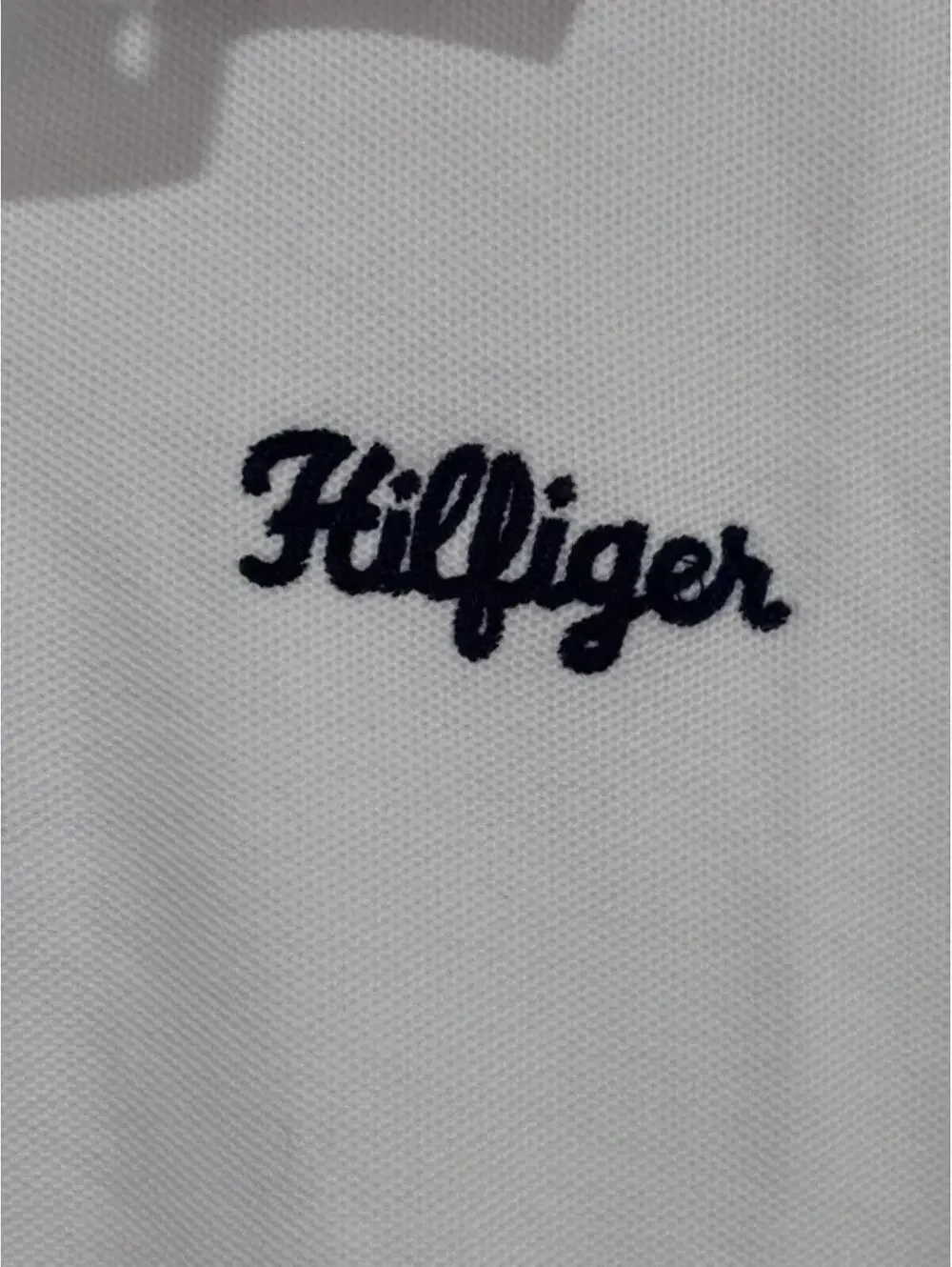 Tommy Hilfiger White Polo with Embroidered‎ Name XL